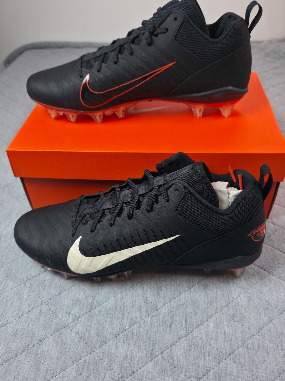 Nike Alpha Menace Pro 2 Low Football Cleats Black Men’s Size 11.5 CV6477-001